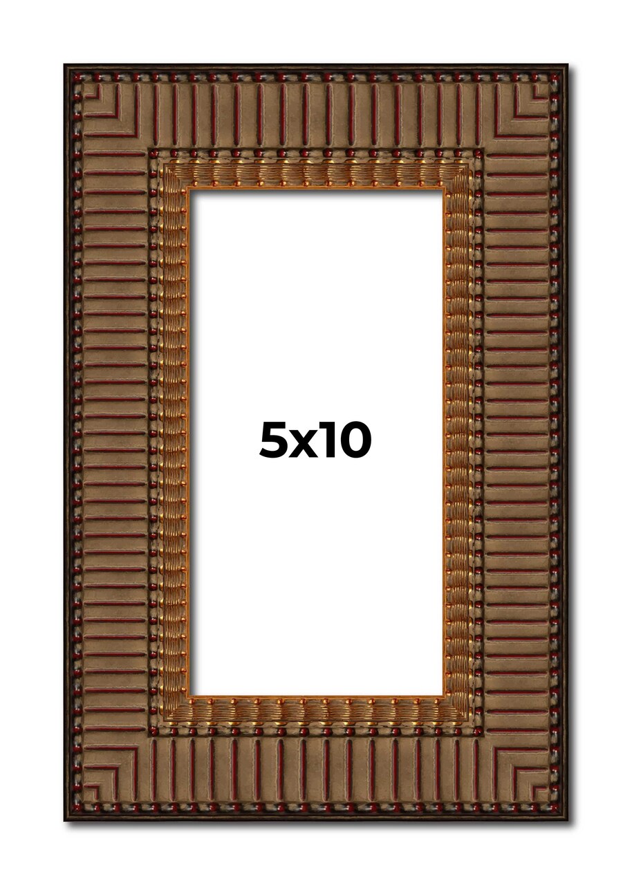 Panoramic Museum Black Picture Frame - UV Acrylic, Foam Board Backing, Hanging Hardware